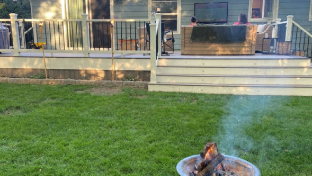 Concrete Patio vs Composite Deck with the Loomans Trex Trex